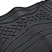 MotorTrend 100% Odorless Ridged Heavy Duty Rubber Floor Mats (Black) - Semi Custom Fit