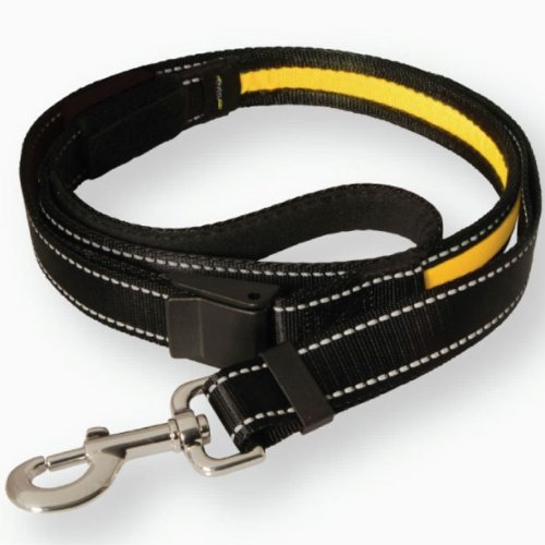SafetyGlo Leash, Black/Yellow