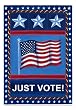 Just Vote Silk Reflections Garden Size Flag