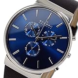 スカーゲン SKAGEN クオーツ クロノ メンズ 腕時計 SKW6105 ネイビー