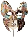 Hand Carved Authentic Venetian Carnival Masquerade Ball Mask