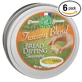 Dean Jacobs Tuscany Bread Dipping Tins - Refill, 1.7-Ounce Tins (Pack of 6)