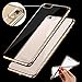 For IPhone 6 Case,IPhone 6S Case,DDLBiz Clear Crystal Rubber Plating TPU Soft Case Cover for iPhone 6/6S (Gold)