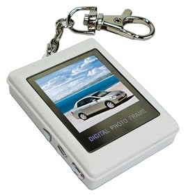 LUPO 1.5 Inch Colour USB Digital Photo Frame Keyring (WHITE)