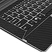 Skinomi Black Carbon Fiber Full Body Skin Compatible with Lenovo Miix 2 11.6 (Keyboard)(Full Coverage) TechSkin Anti-Bubble Film