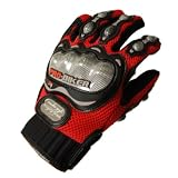 Motorcycle Motocross Racing ATV Dirt Bike Textile Sports Gloves Red