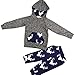 AMA(TM) Toddler Baby Girl Boy Deer Hooded Tops +Pants Outfits Clothes Set (24M, Gray)