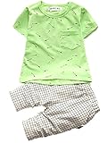 オルル (OLULU）キッズ ベビー 上下セット セットアップ Tシャツ ハーフパンツ ２点セット 赤ちゃん 90 グリーン