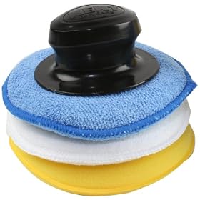 Kent Q9255 Polish Applicator Pads with Handle (Pack of 3)