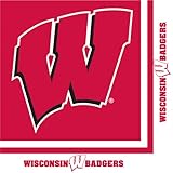 Creative Converting Wisconsin Badgers Luncheon Napkins (20 Count)