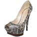 Casadei Women's 6408 Triple Platform Peep-Toe Pump