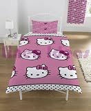 Hello Kitty Pink Stripe Ribbon Single Duvet Quilt Cover Hello Kitty Pink Stripe Ribbon Single Duvet Quilt Cover