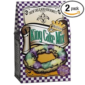 New Orleans Gourmet Foods New Orleans King Cake Mix, 24-Ounce Boxes (Pack of 2)