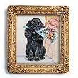 A Bouquet for You - Gold Frame Magnet with pop-out easel (2-3/4" x 2-1/2")