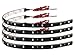4 pack BLUE Super Bright 5050 LED Strips - 15 LEDs Per Flexible Strip - 30cm long - 12V - Adhesive Backed