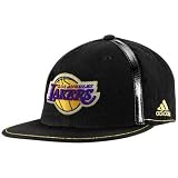 adidas Los Angeles Lakers Black Fashion Flat Bill Fitted Hat
