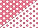Reversible Polka Dot Coral Pink & White Gift Wrapping Paper Roll 16 Foot