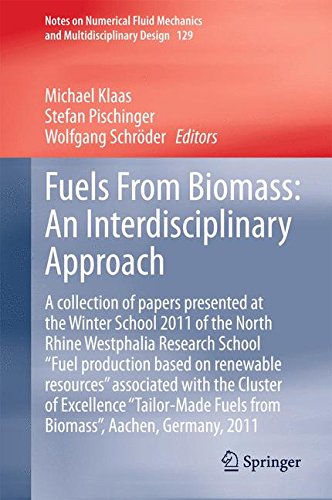 Fuels From Biomass: An Interdisciplinary Approach: A collection of papers presented at the Winter School 2011 of the North Rhine Westphalia Research ... Fluid Mechanics and Multidisciplinary Design)