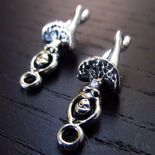 10 pcs Ballerina Wholesale Ballet Dancer Silver Plated Charms C8907