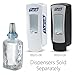 PURELL Advanced Green Certified Instant Hand Sanitizer Foam, Fragrance Free, 1200 mL Sanitizer Refill ADX-12 Push-Style Dispenser (Pack of 3) - 8804-03