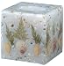 Macaria White Square Seashell Tissue Box