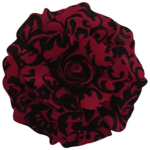Sara Monica Hair Flower clip and brooch pin, Swirl Rose, Made in USA