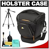 Case Logic Digital SLR Holster Camera Bag/Case (Black) (SLRC-200) + Tripod  ....
