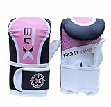 Xn8 Pink Black Bag Mitts Boxing Bag Glove MMA Muay Thai Punch Grappling Pad