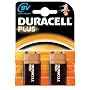 Duracell Plus Alkaline 9V Battery Pack of 2 MN1604