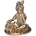 Hindu Gods Krishna Brass Statue 7.25 x 6.25 x 4.5 inches (krishnab018)