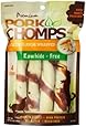 Scott Pet Products Pork Chomps Premium 4 Count Chicken Wrapped Twists Dog Treats