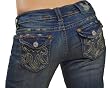 MEK Denim by Miss Me Portland Premium Jeans 32 X 34 Lowrise Medium Wash Womens