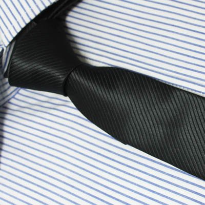 Ps1001 Silk Skinny Tie Black Slim Skinny for Men with Gift Box