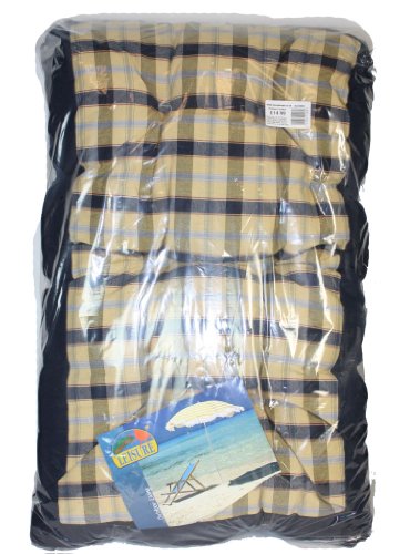 GARDEN PATIO RELAXER LOUNGER CHAIR CUSHION BLUE 