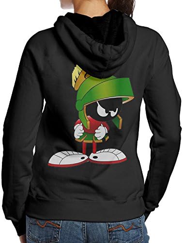 Kystal Marvin The Martian Comic Movie Women BlackPrint Hoodies Size M Black
