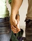 Man and Woman Holding Hands. - 24