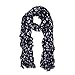 Contemporary Freestyle Circle Scarf, Black