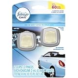 Febreze Car Vent Clips New Car Air Freshener, 2 Count