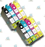 8 Chipped Compatible Epson T1291, T1292, T1293 & T1294 (T1295 or 'APPLE' Multi-pack) Ink Cartridges for the Epson Stylus SX425W from 'The Ink Squid' - 2 x T1291 - Black; 2 x T1292 - Cyan (Blue); 2 x T1293 - Magenta (Red); 2 x T1294 - Yellow. The Latest Chips, Fully Compatible With the Epson Stylus Office B42WD BX305F BX305FW BX320FW BX525WD & BX625WD and the Epson Stylus SX420W SX425W SX525WD & SX620FW Printer models and the Maximum ml Capacity of any Compatible Ink Cartridge.