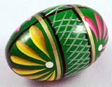 Pisanki Polish Wooden Egg GREEN