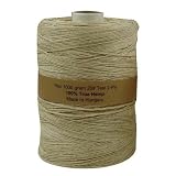 Polished Hemp Twine - 20# Tst - 1KG Craft Supplies Unique Hemp