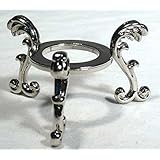 Amlong Crystal&reg; Sliver-plated Flowering Crystal Ball Stand