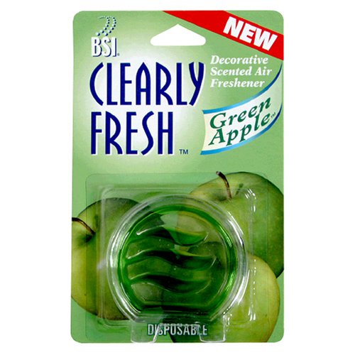 BSI Clearly Fresh Decorative Scented Air Freshener, Green Apple, 12 Count Box (Pack of 2) by BSI
