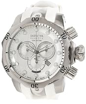 Big Sale Invicta 1408 Venom Reserve Silver Dial White Polyurethane Watch