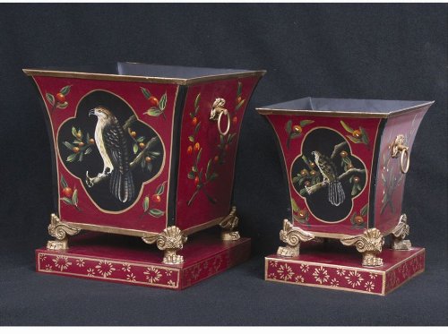 AA Importing 35099 Decorative Planter - Red product image
