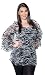 Sealed With A Kiss Designs Plus Size Animal Print Tunic - Size 4X, Bluegrey
