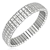 New Gents Stainless Steel Stretchable Bracelet, Length 18 - 24cms.
