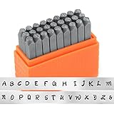 ImpressArt- Basic Bridgette Uppercase Letter Metal Stamp Set