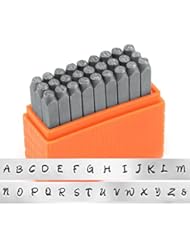 Art and Craft Supply: ImpressArt- Basic Bridgette Uppercase Letter Metal Stamp Set - ImpressArt Metal Stamps