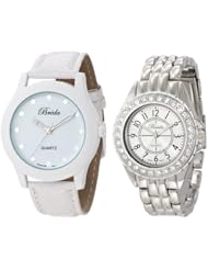 Breda Womens 7223-white.1625-silver Simple Sleek Work & Play Watch Set